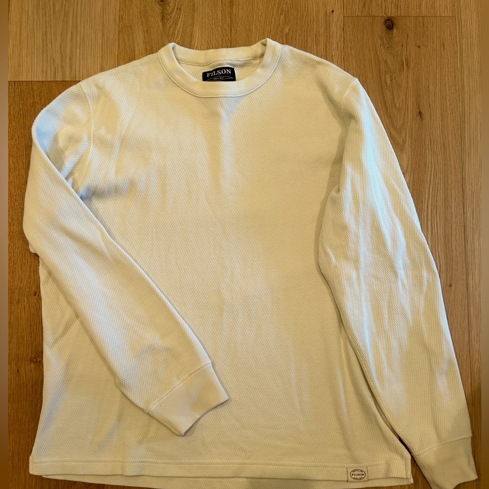 Filson men’s waffle thermal crew size large